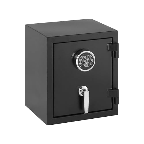 Amazon Basics Safe, feuerfest, mit programmierbarem elektronisch Tastenfeld, 23.5 l Volumen, schwarz, 36 cm B x 31 cm Tx 40 cm H von Amazon Basics