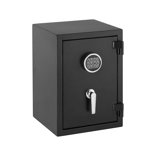 Amazon Basics Safe, feuerfest, mit programmierbarem elektronisch Tastenfeld, 35 l Volumen, schwarz, 36 cm B x 35 cm T x 50 cm H von Amazon Basics