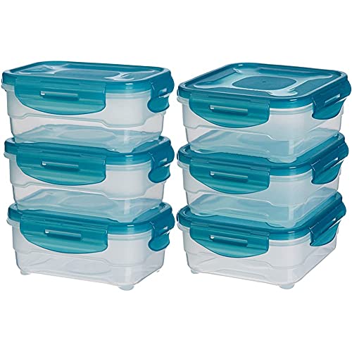 Amazon Basics - Frischhaltedosen-Set, luftdicht, 6-teiliges, 3 x 0.6 L Set & 6pc Airtight Food Storage Containers Set, 3 x 0.8 Liter Amazon Basics - Frischhaltedosen-Set, luftdicht, 6-teiliges, 3 x 0.6 L Set & 6pc Airtight Food Storage Containers Set, 3 x 0.8 Liter von Amazon Basics