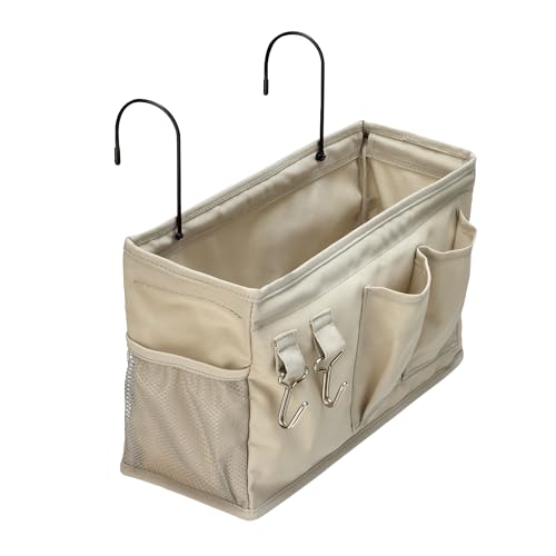 Amazon Basics Hängende Betttasche, Größe M, Leinen, 12 x 37 x 20 cm von Amazon Basics