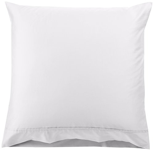 Amazon Basics Kissenbezüge-Set, Fadenzahl 400, 2 Stück, 80 x 80 cm, Weiß von Amazon Basics