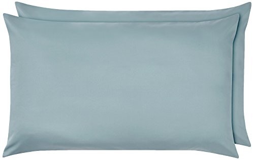 Amazon Basics Kissenbezug, Mikrofaser, 50x80 cm (2er-Pack), Spa Blau von Amazon Basics