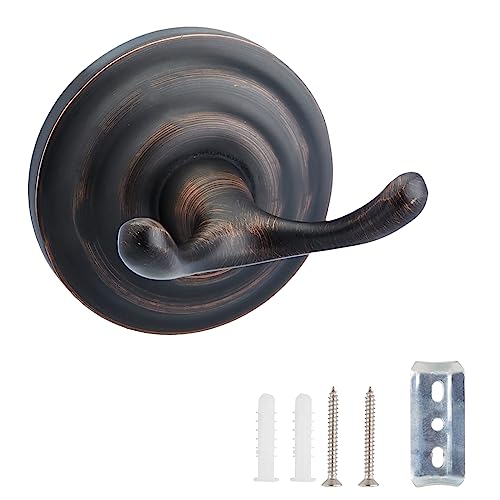 Amazon Basics - Klassischer Handtuch-Haken - Geöltes Bronze von Amazon Basics