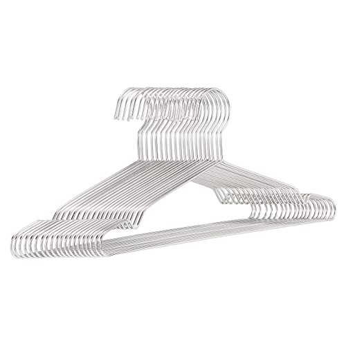Amazon Basics Kleiderbügel aus Edelstahl, 20er-Pack, Chrome von Amazon Basics