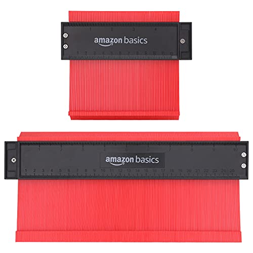 Amazon Basics Konturenlehren-Set, 12,7- und 25,4-cm-Profil, 28.2 x 10.2 x 3.8 cm von Amazon Basics