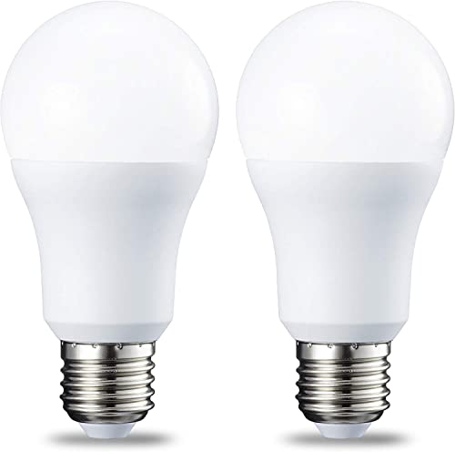 Amazon Basics LED-Leuchtmittel, Edison-Schraubgewinde E27, 10 W (entspricht 75-W-Glühbirne), Kaltweiß, nicht dimmbar, 2er-Pack von Amazon Basics