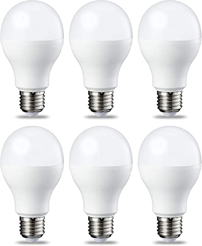 Amazon Basics LED-Leuchtmittel, Edison-Schraubgewinde E27, 14 W (entspricht 100-W-Glühbirne), Kaltweiß, nicht dimmbar, 6 Stück (1er Pack) von Amazon Basics