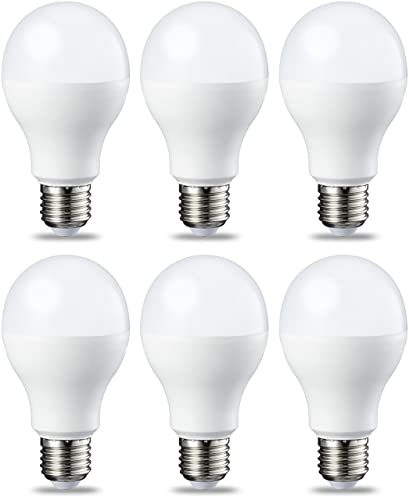 Amazon Basics LED-Leuchtmittel, Edison-Schraubgewinde E27, 13 W (entspricht 100-W-Glühbirne), Warmweiß, nicht dimmbar, 6 Stück von Amazon Basics