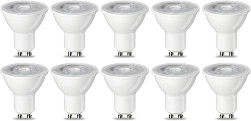 Amazon Basics LED-Leuchtmittel, GU10-Spots, 4.7 W (entspricht 50-W-Glühbirne), Warmweiß, nicht dimmbar, 10Stück (1er Pack) von Amazon Basics
