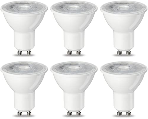 Amazon Basics LED-Leuchtmittel, GU10-Spots, 4.7 W (entspricht 50-W-Glühbirne), Warmweiß, nicht dimmbar, 6 Stück (1er-Pack) von Amazon Basics