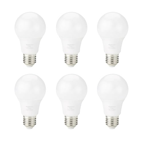 Amazon Basics LED-Leuchtmittel mit E27 Edisongewinde, 8 W (entspricht 60 W), Kaltweiß, Nicht Dimmbar(6 Stück) von Amazon Basics
