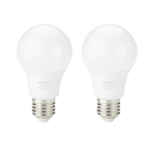 Amazon Basics LED-Leuchtmittel mit E27 Edisongewinde, 8 W (entspricht 60 W), Kaltweiß, Nicht Dimmbar (2 Stück) von Amazon Basics