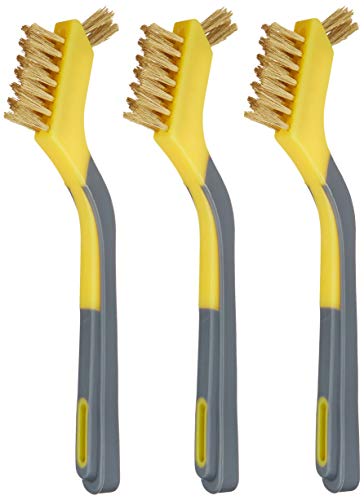 Amazon Basics Mini-Bürsten aus Messing, weicher Griff, 3 Stück, 12.7 mm, gelb-grau, zum Reinigen und Entfernen von Rost Amazon Basics Mini-Bürsten aus Messing, weicher Griff, 3 Stück, 12.7 mm, gelb-grau, zum Reinigen und Entfernen von Rost von Amazon Basics