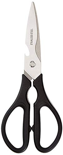 Amazon Basics Multifunktions-Küchenschere, aus Edelstahl, Schwarz von Amazon Basics