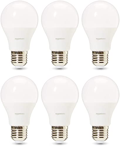 Amazon Basics Professional LED-Leuchtmittel, Edison-Schraubgewinde (E27), entspricht 40-Watt-Birne, Warmweiß, nicht dimmbar, 6 Stück von Amazon Basics