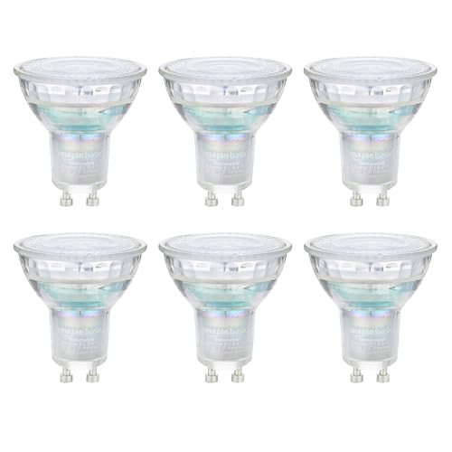 Amazon Basics Professioneller LED Strahler GU10, 4,8 W (entspricht 50W), Warmweiß, Dimmbar (6 Stück) von Amazon Basics