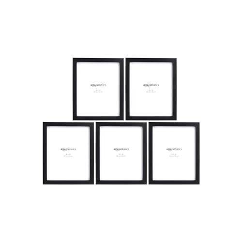 Amazon Basics Rechteckig Fotorahmen, 5 Stück, Schwarz, 20 x 25 cm Amazon Basics Rechteckig Fotorahmen, 5 Stück, Schwarz, 20 x 25 cm von Amazon Basics