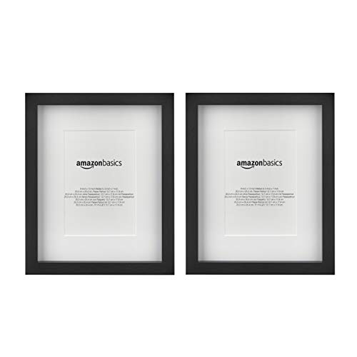 Amazon Basics Rechteckig Fotorahmen mit Passepartout - 20 x 25 cm & 18 x 13 cm, Schwarz, 2 Stück Amazon Basics Rechteckig Fotorahmen mit Passepartout - 20 x 25 cm & 18 x 13 cm, Schwarz, 2 Stück von Amazon Basics