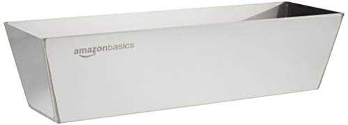 Amazon Basics Rechteckig Spachtelkasten, Edelstahl, 30.50 cm lang von Amazon Basics