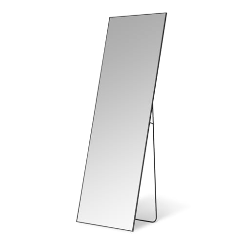Amazon Basics Rechteckiger Ganzkörperspiegel, Wand-/Bodenhalterung, 162,6cm x 53,3cm x 1,4cm, Schwarz Amazon Basics Rechteckiger Ganzkörperspiegel, Wand-/Bodenhalterung, 162,6cm x 53,3cm x 1,4cm, Schwarz von Amazon Basics