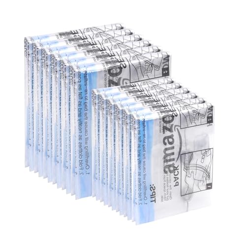 Amazon Basics Reiseaufbewahrungsbeutel zum Einrollen, 12 stück (6 kleine und 6 mittlere), Reißverschluss, Transparent von Amazon Basics