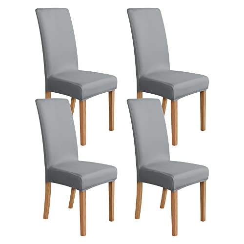 Amazon Basics Schonbezug für Esszimmerstühle, dehnbar, Hellgrau, 4 Stück Amazon Basics Schonbezug für Esszimmerstühle, dehnbar, Hellgrau, 4 Stück von Amazon Basics