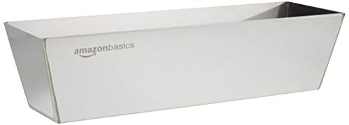 Amazon Basics - Rechteckig Spachtelkasten, Edelstahl, 30.50 cm lang von Amazon Basics