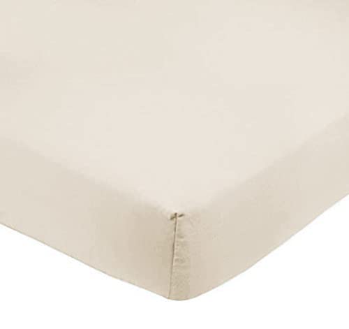 Amazon Basics Spannbetttuch, Mikrofaser, Beige, 150 x 200 x 30 cm Amazon Basics Spannbetttuch, Mikrofaser, Beige, 150 x 200 x 30 cm von Amazon Basics