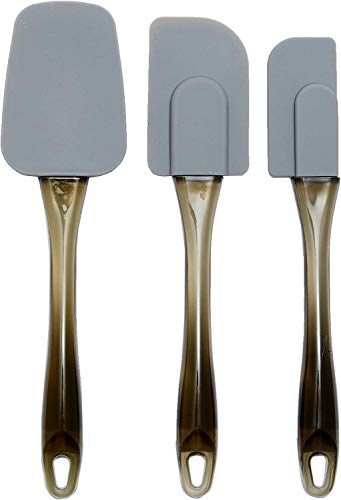 Amazon Basics Rechteckig Teigschaber, Silikon, 3 teiliges Set, 16.5 cm, Grau Amazon Basics Rechteckig Teigschaber, Silikon, 3 teiliges Set, 16.5 cm, Grau von Amazon Basics