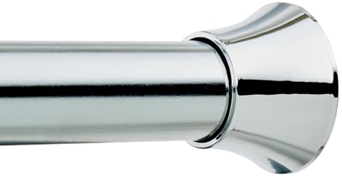 Amazon Basics Verstellbare Duschvorhang-Spannstange, 137 bis 229 cm, Chrom von Amazon Basics
