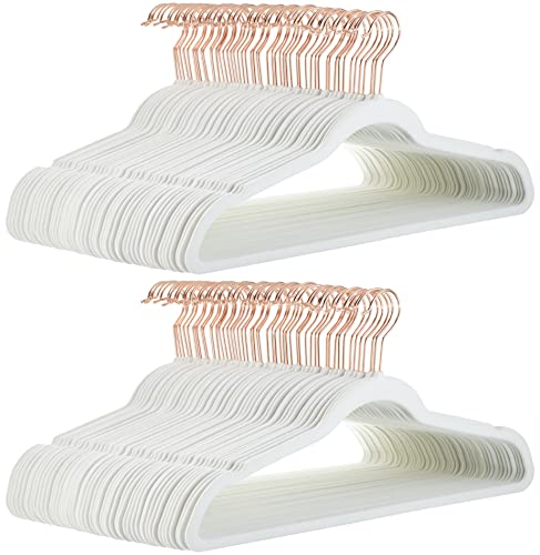 Amazon Basics zusammenpassenden Bügeln, um Anzüge, Hosen, Blazer und gefaltete Hosen zu halten und zu organisieren, Elfenbeinweiß/Gold, 100er-Pack Amazon Basics zusammenpassenden Bügeln, um Anzüge, Hosen, Blazer und gefaltete Hosen zu halten und zu organisieren, Elfenbeinweiß/Gold, 100er-Pack von Amazon Basics