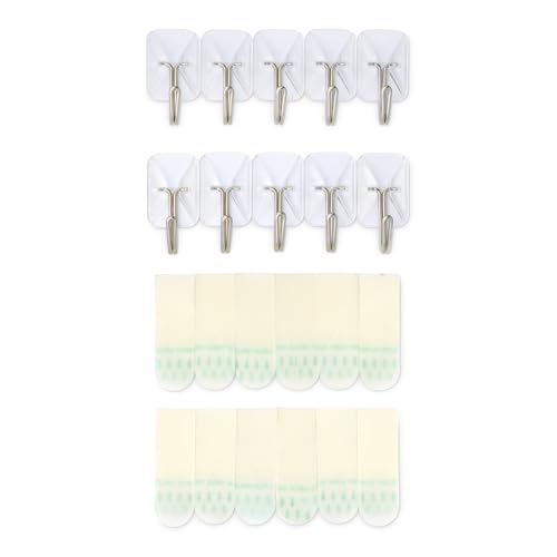 Amazon Basics Wandhaken, selbstklebend, klein, Transparent Amazon Basics Wandhaken, selbstklebend, klein, Transparent von Amazon Basics