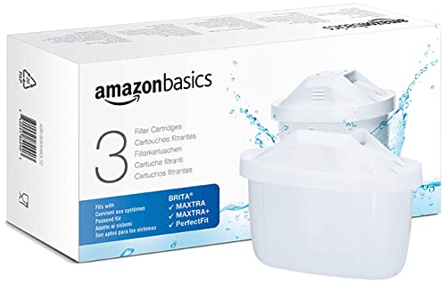 Amazon Basics Wasserfilterkartuschen, 3 Stück, passend für alle BRITA Systeme inkl. PerfectFit & Amazon Basics Systeme Amazon Basics Wasserfilterkartuschen, 3 Stück, passend für alle BRITA Systeme inkl. PerfectFit & Amazon Basics Systeme von Amazon Basics