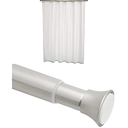 Amazon Basics Shower Curtain Rod and Shower Curtain von Amazon Basics