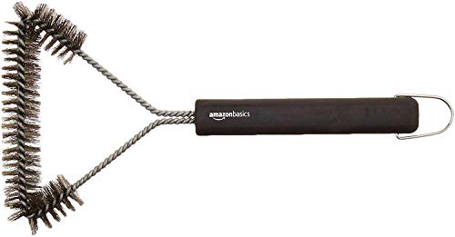 Amazon Basics - Grillbürste, dreieckig, 30,5 cm, Schwarz von Amazon Basics