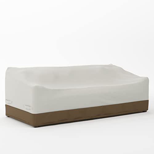 Amazon Basics Abdeckung für 3-Sitzer-Sofamodell Griffen, Beige, Hellbraun, 86.4 x 204.5 x 73.7 cm von Amazon Basics