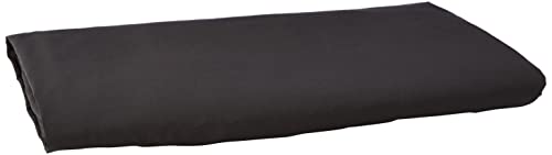 Amazon Basics Mikrofaser-Bettlaken, 275 x 275 cm, Schwarz, einfarbig von Amazon Basics