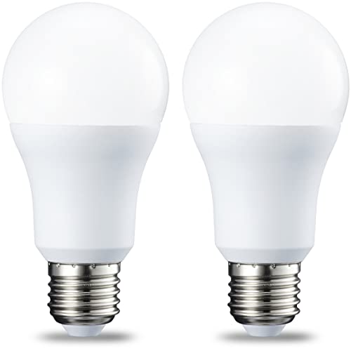 Amazon Basics LED-Leuchtmittel, Edison-Schraubgewinde E27, 10 W (entspricht 75-W-Glühbirne), weiß, nicht dimmbar, 2 Stück (1er Pack) von Amazon Basics