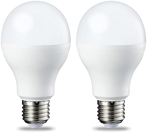 Amazon Basics LED-Leuchtmittel, Edison-Schraubgewinde E27, 13 W (entspricht 100-W-Glühbirne), Kaltweiß, nicht dimmbar, 2 Stück (1er Pack) von Amazon Basics