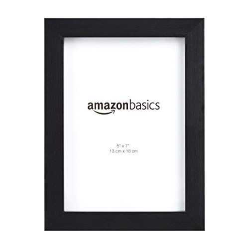 Amazon Basics Rechteckig Fotorahmen, 2 Stück, Schwarz, 13 x 18 cm von Amazon Basics