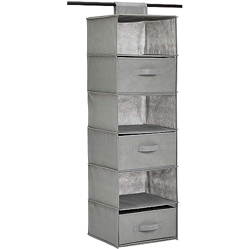 Amazon Basics Hängeaufbewahrung für den Schrank Wandschrank mit 3 entfernbaren Schubladen, 6 Regale, Grau, 17.5 cm D x 34.5 cm W x 31 cm H Amazon Basics Hängeaufbewahrung für den Schrank Wandschrank mit 3 entfernbaren Schubladen, 6 Regale, Grau, 17.5 cm D x 34.5 cm W x 31 cm H von Amazon Basics
