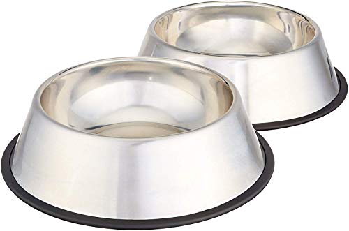Amazon Basics Hundenapf, Edelstahl, 2 Stück, 946ml, Silberfarben Amazon Basics Hundenapf, Edelstahl, 2 Stück, 946ml, Silberfarben von Amazon Basics