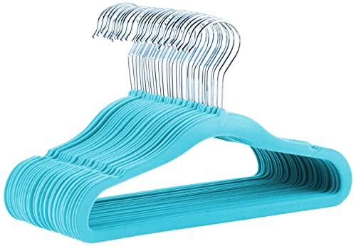 Amazon Basics Kinder-Kleiderbügel aus Samt, rutschfeste Kleiderbügel für Babys und Kleinkinder, 29 cm, 30er-Pack, Blau Amazon Basics Kinder-Kleiderbügel aus Samt, rutschfeste Kleiderbügel für Babys und Kleinkinder, 29 cm, 30er-Pack, Blau von Amazon Basics