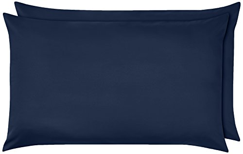 Amazon Basics - Kissenbezug, Mikrofaser 80 cm x 50 cm, 2er-Pack, Marine von Amazon Basics