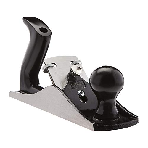 Amazon Basics No.4 Adjustable Universal Bench Hand Plane - 2-Inch Blade And Plastic Handles For Precision Woodworking, 5 cm, Grau/Schwarz von Amazon Basics