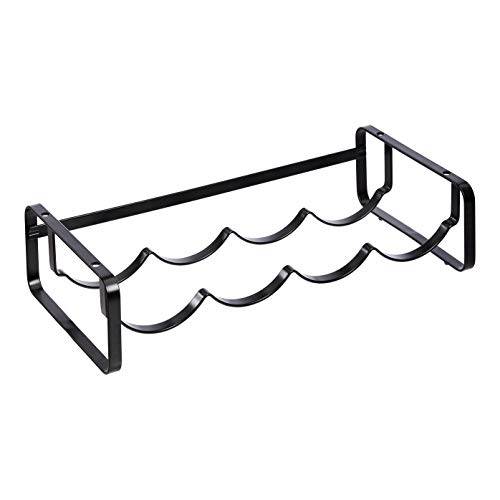 Amazon Basics Weinregal, stapelbar, Tischregal, Schwarz, ‎40.01 x 9.5 x 19.99 cm von Amazon Basics