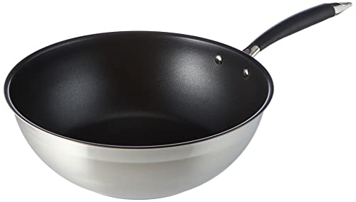 Amazon Basics Wok-Pfanne, 28 cm, Schwarz von Amazon Basics