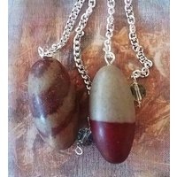 Shiva Lingam Pendel Heiliger Narmada Fluss Stein Pendel von AmazonCrystals