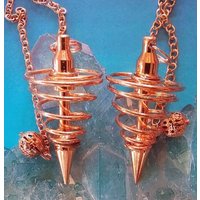 Vortex Coil Dowsing Pendel Heilige Geometrie Heilwerkzeug von AmazonCrystals