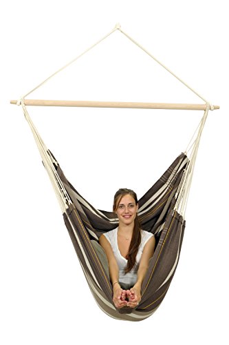Amazonas - XXL Hängesessel Brasil Gigante | Hängesessel ohne Gestell mit großer Sitzfläche, handgefertigt in Brasilien | Belastbar bis 200 kg; Sitzfläche 2m x 1,4m; Stablänge 1,4m | Farbe: Café Amazonas - XXL Hängesessel Brasil Gigante | Hängesessel ohne Gestell mit großer Sitzfläche, handgefertigt in Brasilien | Belastbar bis 200 kg; Sitzfläche 2m x 1,4m; Stablänge 1,4m | Farbe: Café von AMAZONAS